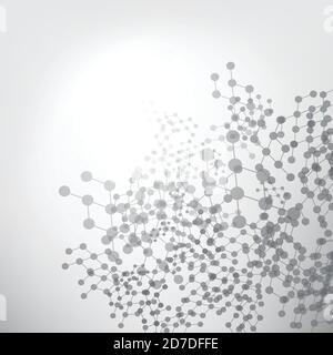 Digital Connections, Scientific Concept, Technology Background - Molecular, Global, Social or Business Networks, Modern Style Creative Design Stock Vector