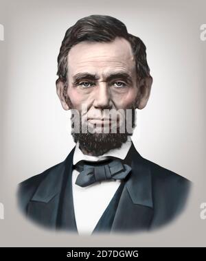 Abraham Lincoln 1809-1865 American Statesman Lawyer Stock Photo