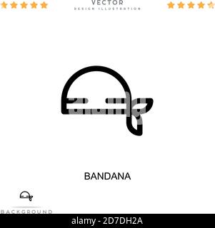 Bandana icon. Simple element from digital disruption collection. Line Bandana icon for templates, infographics and more Stock Vector