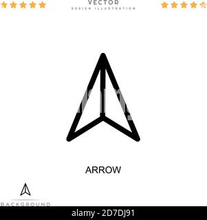 Arrow icon. Simple element from digital disruption collection. Line Arrow icon for templates, infographics and more Stock Vector