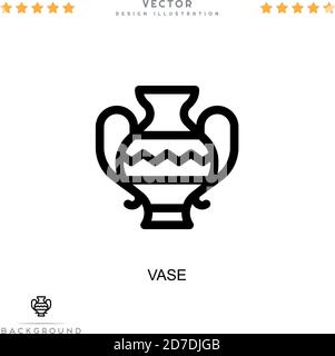 Vase icon. Simple element from digital disruption collection. Line Vase icon for templates, infographics and more Stock Vector