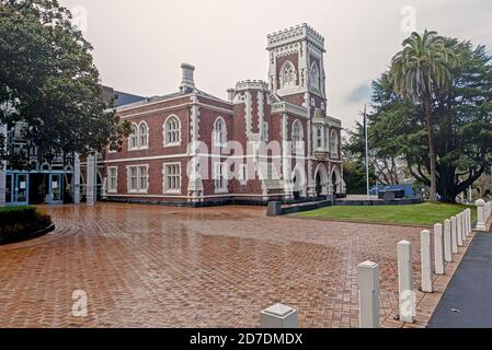 AUCKLAND, NEW ZEALAND - Aug 16, 2019: Auckland / New Zealand - August 15 2019: View of New Zealand Ministry of Justice Auckland High Court Stock Photo