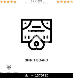 Spirit board icon. Simple element from digital disruption collection. Line Spirit board icon for templates, infographics and more Stock Vector