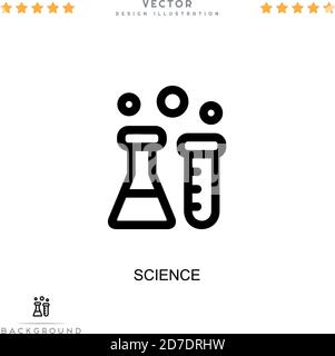 Science icon. Simple element from digital disruption collection. Line Science icon for templates, infographics and more Stock Vector