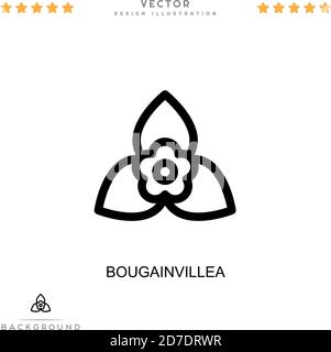 Bougainvillea icon. Bougainvillea symbol design from Nature