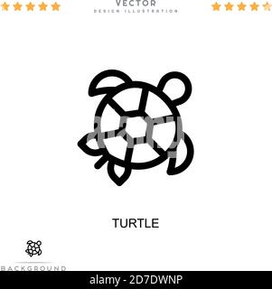 Turtle icon. Simple element from digital disruption collection. Line Turtle icon for templates, infographics and more Stock Vector