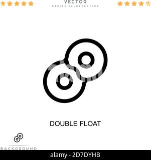 Float icon. Simple element from digital disruption collection. Line ...