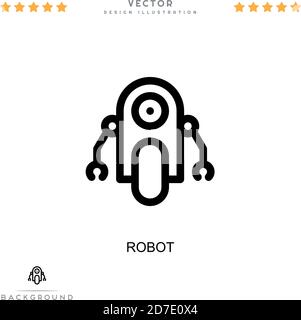 Robot icon. Simple element from digital disruption collection. Line ...