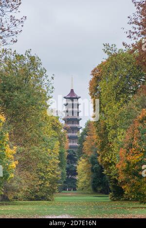 The Great Pagoda, Kew Gardens, London, UK Stock Photo