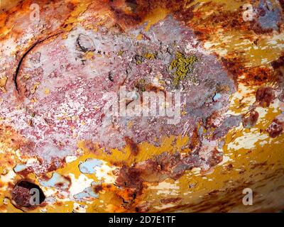 Rusty piece of metal close-up Stock Photo