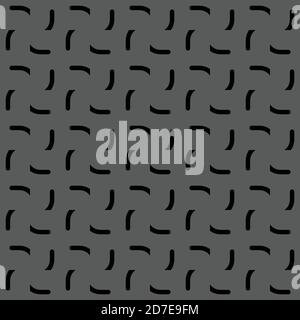 Vector seamless pattern texture background with geometric shapes in grey and black colors. Stock Vector