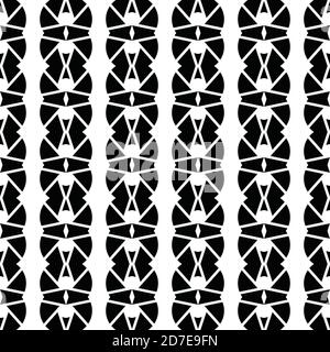 Vector seamless pattern texture background with geometric shapes in black and white colors. Stock Vector
