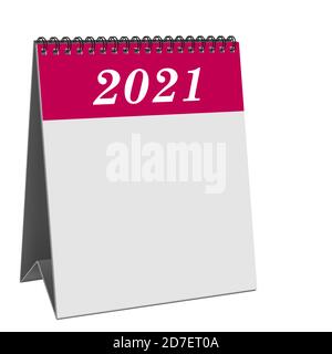 Calendar For 2021 On White Background Stock Photo Alamy