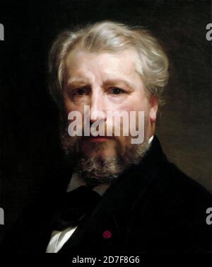 William Bouguereau. Self portrait of the French realist painter, William-Adolphe Bouguereau (1825-1905), oil on canvas, 1879 Stock Photo