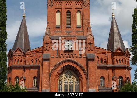 Tartu St Peter's Church of the Estonian Evangelical Lutheran Church Stock Photo