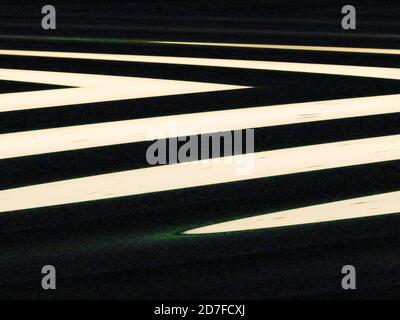 Abstract illustration of white stripes on a black background. Stock Photo