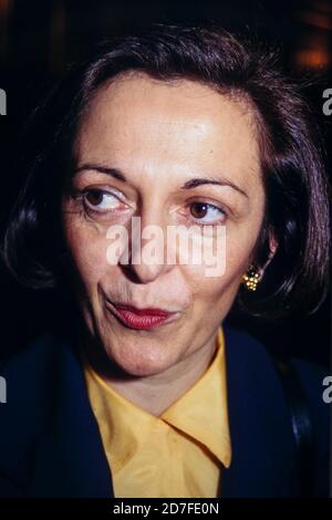 Anne-Marie Idrac, State Secretary to Transports, appears in Lyon, France Stock Photo