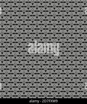 American ethnic indigenous Seamless art triangles pattern Stock Vector