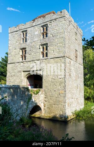 The entrance gatehouse to Michelham Priory, a former Augustinian Priory,  near Upper Dicker, East Sussex, England, UK Stock Photo