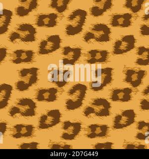 Leopard skin seamless pattern. Textile animal print. Stock Photo