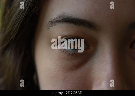 Macro photograph of a woman's eye Stock Photo