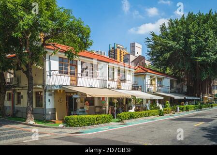 October 20, 2020: Shenji New Village, located in West District of Taichung, Taiwan, is used to be old residential area, and was then redeveloped into Stock Photo