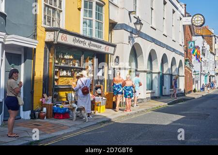 Roberts Rummage in Hastings Old Town High Street, East Sussex, UK Stock Photo