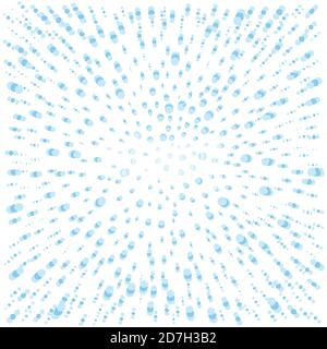 Image of raindrops on a white background, the concept of a rain bubble. For your website, poster, poster and Wallpapers. Snowflakes Stock Vector