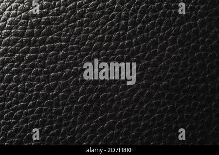 Black leather texture background, leather pattern image Stock Photo