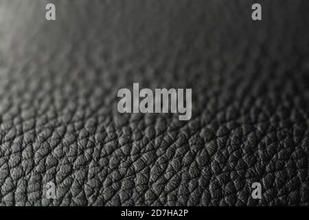 Black leather texture background, leather pattern image Stock Photo