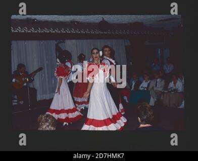 Flamenco dancers in Los Cristianos Nightclub Tenerife Stock Photo