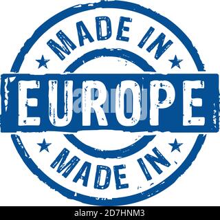 made in europe vintage stamp isolated on white background Stock Vector ...