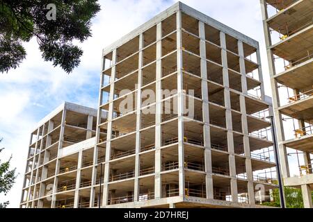 Blackwall Reach residential regeneration development under construction in Poplar, London, UK Stock Photo