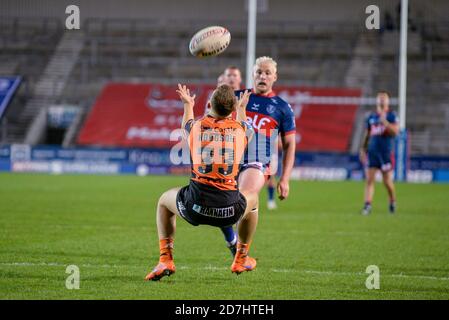 *** during the Betfred Super League match between Castleford Tigers and Hull KR at The Totally Wicked Stadium, St Helens, United Kingdom on 22 October Stock Photo