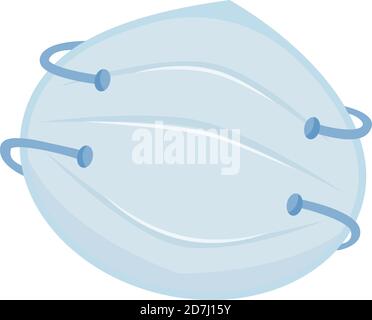 Dust mask cartoon vector illustration Stock Vector