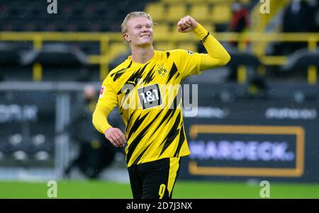 Erling Haaland Of Borussia Dortmund Celebrate A Goal During The UEFA ...