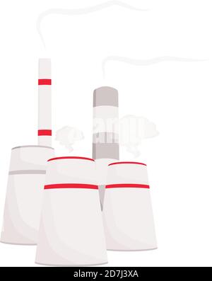 Factory cartoon vector illustration Stock Vector