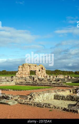 Roman remains of Wroxeter, Viroconium Cornoviorum, the fourth largest city in Roman Britain, situated just outside Shrewsbury in Shropshire England Stock Photo