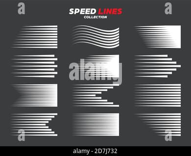 Speed Lines. Drawn Halftone Gradient Cartoon Lines Manga Comic Shading  Vector Set. Speed Effect Horizontal Line, Gradient Halftone Drawing  Illustration Royalty Free SVG, Cliparts, Vectors, and Stock Illustration.  Image 140339987.