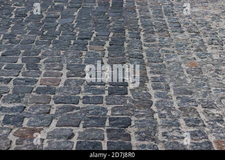 Granite Brick Pavement texture close up. Template for design Stock Photo
