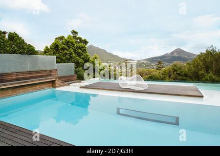 Empty swimming pool in a luxury resort Stock Photo - Alamy