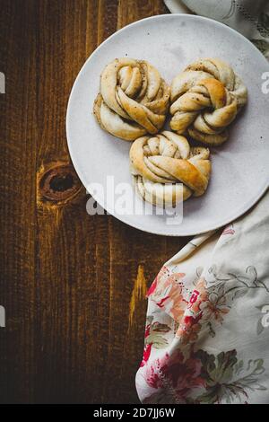 Swedish Cardamom Buns Stock Photo