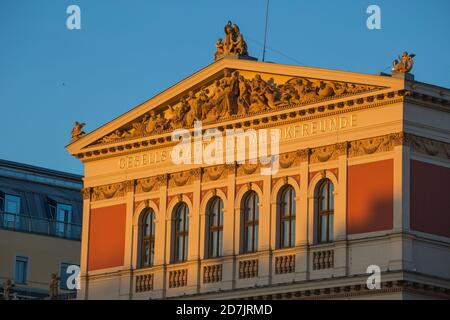 Austria, Vienna, Musikverein concert hall - home to the philharmonic orchestra Stock Photo