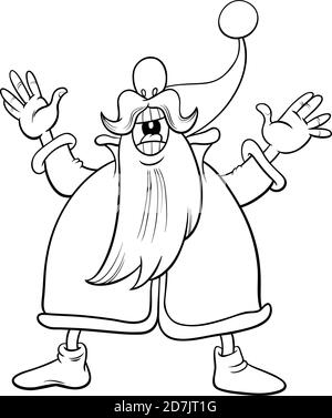 Black and White Cartoon Illustration of Singing Boy Character Coloring ...