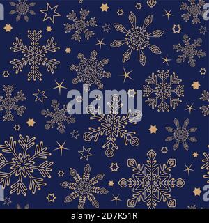 seamless pattern snowflake background vector illustration EPS10 Stock Vector