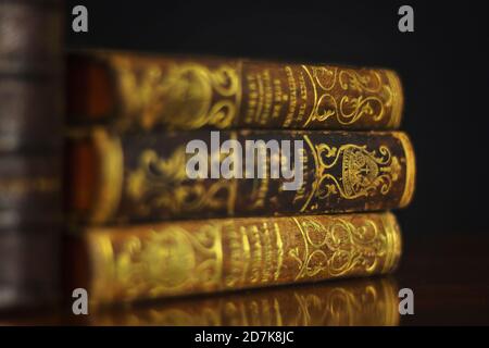 Still life of old books Stock Photo