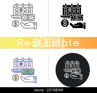 Monthly payment icon Stock Vector