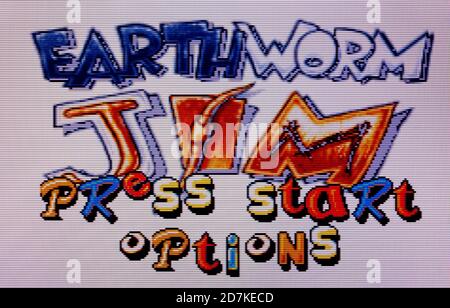 Earthworm Jim - Nintendo Game Boy Advance Videogame - Editorial use only Stock Photo