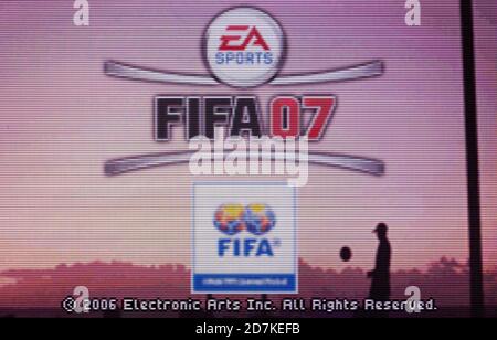 FIFA 07 - Nintendo Game Boy Advance Videogame - Editorial use only Stock Photo