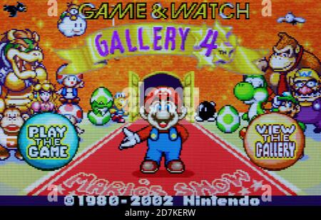Game & Watch Gallery 4 - Nintendo Game Boy Advance Videogame